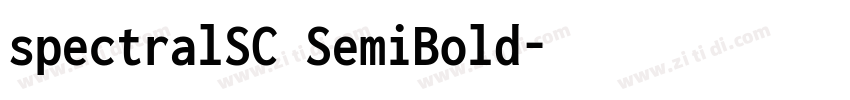 spectralSC SemiBold字体转换